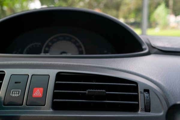 Car aircond ventilation. Car interior.